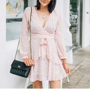 Faux wrap dress